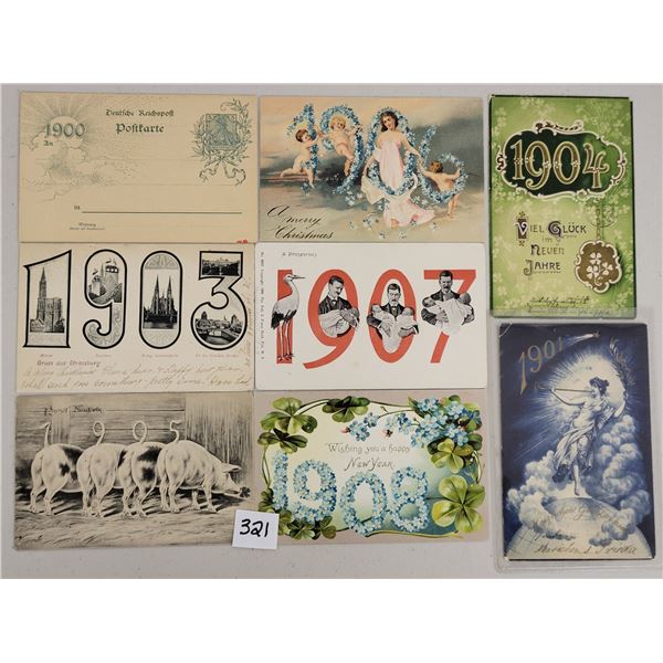 Year date Postcards 16 1900-1916
