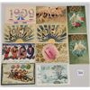 Image 2 : 1909 Year date Holiday Greeting Postcards 24