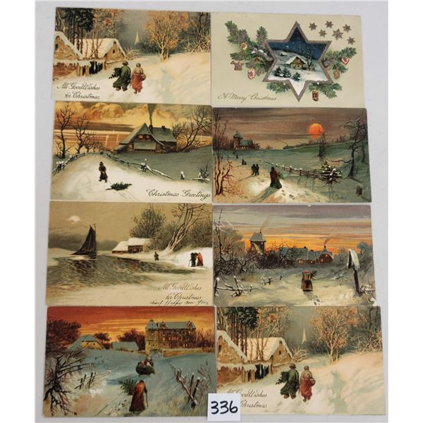 PFB Greeting Snow Scene Postcards 17