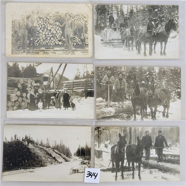 Real Photo Logging - Lumber Postcards 6