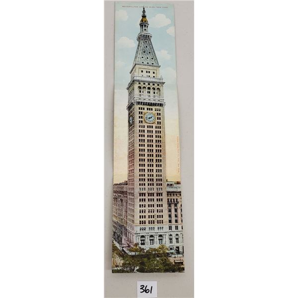 Novelty - 3 Fold Metropolitan Life Building Postcard
