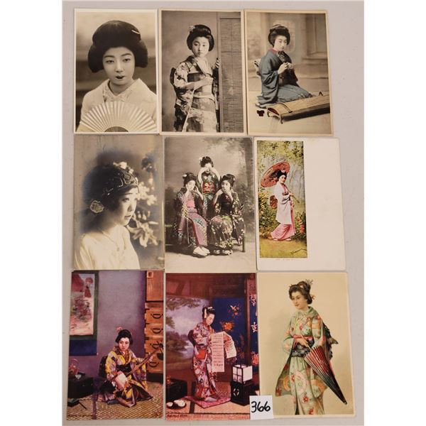 Japanese - Geisha Women Postcards 23