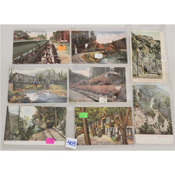 Pacific Railway Railroad Postcards 20
