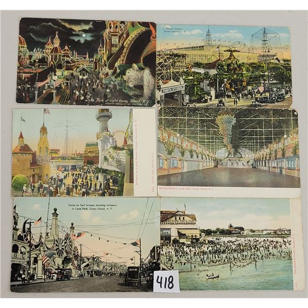 Coney Island, New York Amusement Park Postcards 30+