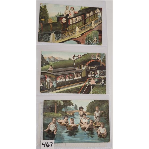 Multiple Baby Greeting Postcard Album Approx. 150