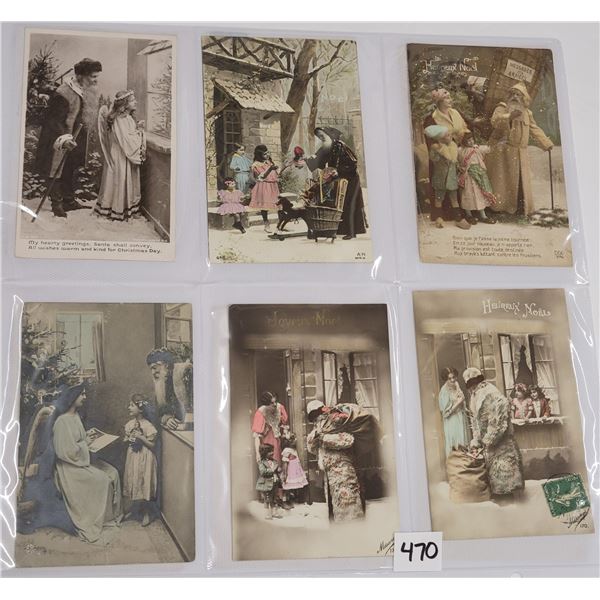 Real Photo Santa Claus Postcard Album Approx. 65