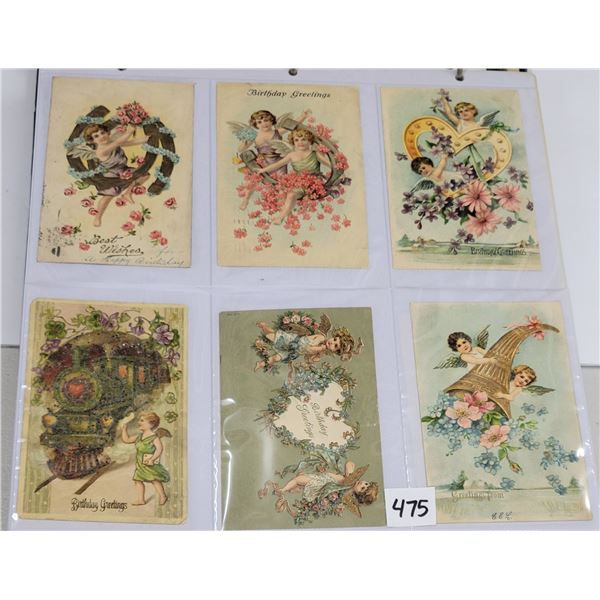 Angels Holiday Greeting Album of Approx. 150 Postcards