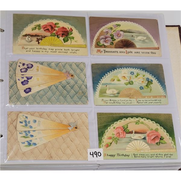 Fan - Paint - Easel Postcard Album Approx. 270