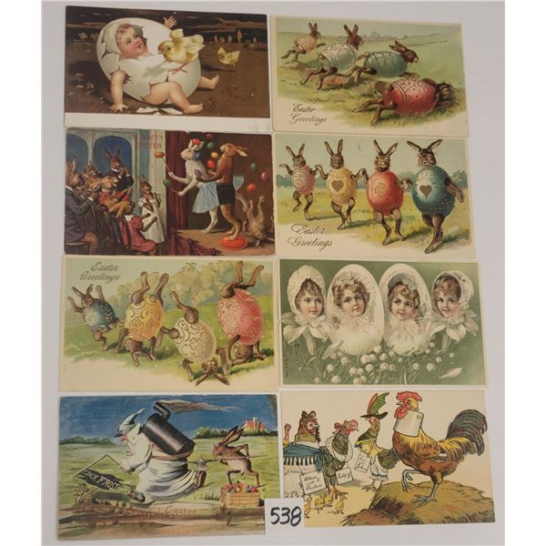 Group of 15 Easter Holiday Greeting Postcards - Dressed Animasl, Children, etc.