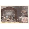 Image 1 : 4 Tinted Photo Christmas Child & Nativity Scene Postcards