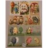 Image 1 : 9 Fantasy Easter Egg Face Holiday Greeting Postcards