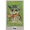 Image 1 : Louis Wain Signed Artist Cat Greeting Postcard