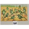 Image 1 : Louis Wain Frogs Playing Soccer Greeting Postcard