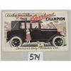 Image 1 : Bifold Overland Champion Auto Car Advertising Postcard