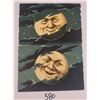 Image 1 : 2 Tuck Novelty Moon Face Fold Out Valentine Greetings