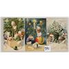 Image 1 : 3 Dressed Mice & Christmas Tree Decorating Postcards