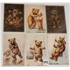 Image 1 : Group of 10 Teddy Bear Greeting Postcards