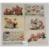Image 1 : 12 Whitney Christmas Santa Claus Nimble Nick Holiday Postcards