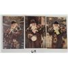 Image 1 : 3 Tuck Santa Holiday Christmas Greeting Postcards