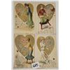Image 1 : 4 Winsch Ladies Playing Sports Valentine Holiday Greeting Postcards