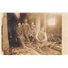 Image 1 : Real Photo Group of Men Working Inside Factory Postcard