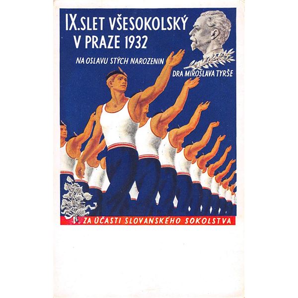 Poster Art Prague 1932 Advertising Postcard