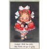 Image 1 : Set of 7 Days of the Week Little Girl Greeting Postcards