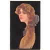 Image 2 : Pair of Pretty Lady Postcards with Black Background
