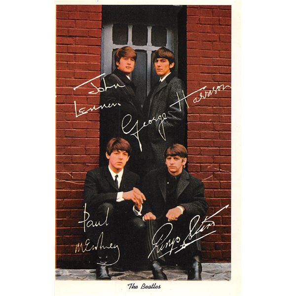 Group of 6 Curteich 1964 "The Beatles" Rock Music Postcards