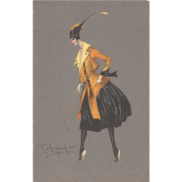 4 Art Deco Italian Signed Artist Lady Postcards