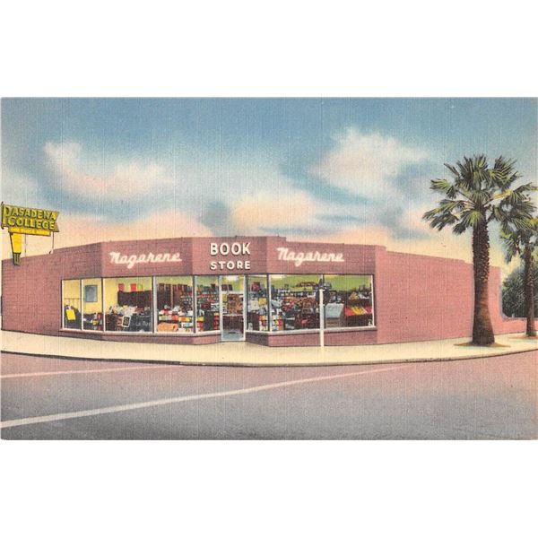 Pasadena Branch Nazarene Publishing House Linen Advertising California Postcard