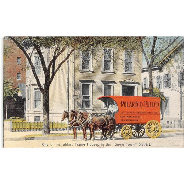 Polar Ice & Fuel Co.'s Views of Indianapolis Advertising Postcard