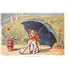 Image 3 : 4 Unsigned Louis Wain Dog Greeting Postcards