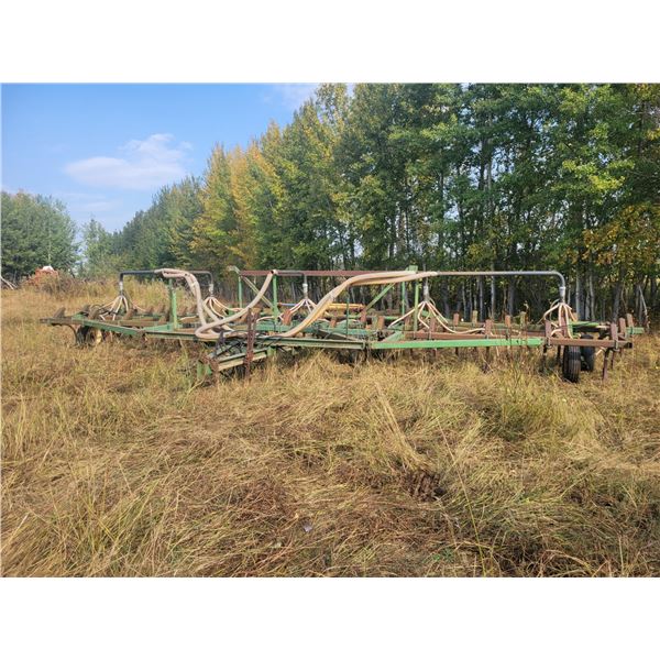 JD 1610, approx. 40 ft chisel plow, was part of a 665 air seeder, rear hitch not included