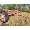 Image 1 : Approx. 11 ft homemade root rake, needs tires