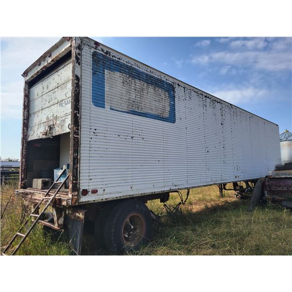 Approx. 40 ft HI Star van trailer, roll up door, single axle, for storage only (contents not include