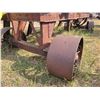 Image 2 : Antique gravel crusher frame & misc. scrap steel