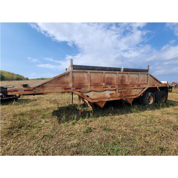 1973 Derrick tandem axle belly dump trailer