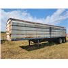 Image 1 : Approx. 1979 Doepker, 32 ft lead grain trailer c/w steel lids, 11x22.5 rubber SN. GR22079