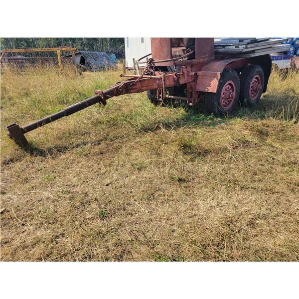 Fruehauf tandem axle pup trailer, farm use only