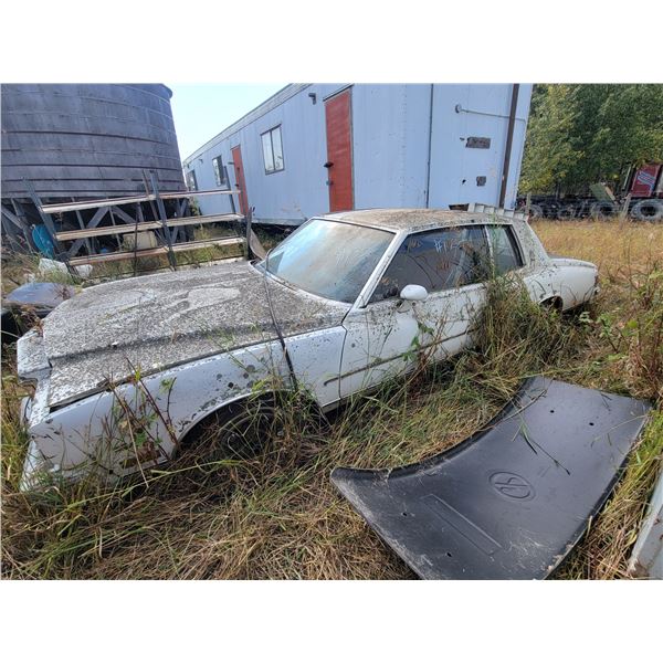 1980 Chev Monte Carlo, V8 auto, showing 84,569 kms, parked for several years