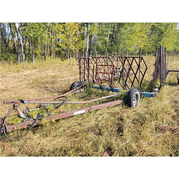 Approx. 40 ft, Allied diamond harrow bar, cyl. Not included