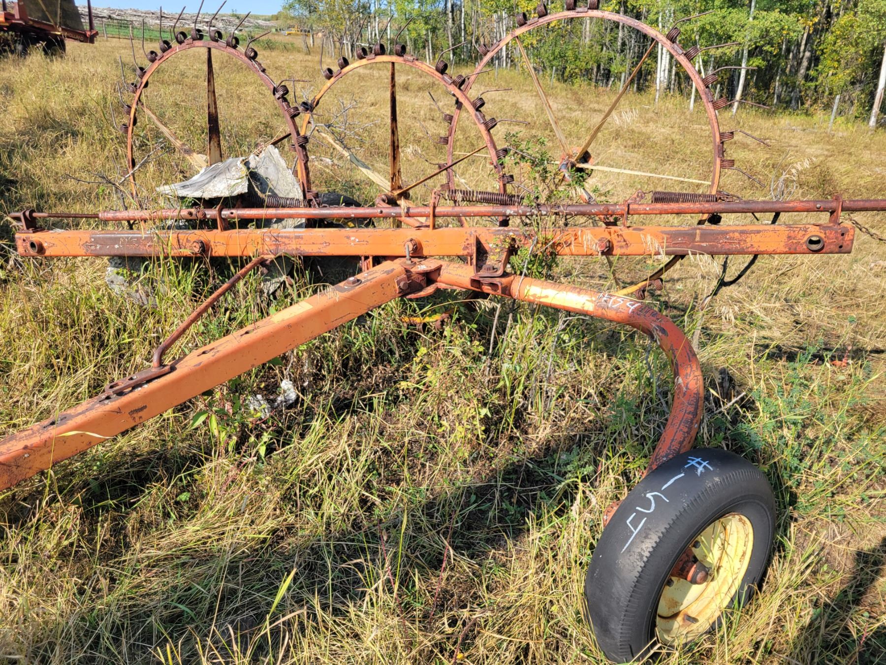 Farm Hand wheel hay rake