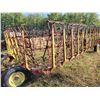 Image 11 : Farm King 50 ft harrow bar, 42 inch harrows, hyd. Lift, good condition