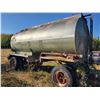 Image 2 : Fruehauf tank trailer, tank measures approx. 18 ft long x 8 ft wide x 7 ft high, 11x22.5 tires