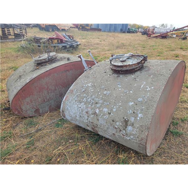 2- 500-gal Haliburton Tanks, came off Lot 124- Fruehauf trailer
