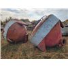 Image 6 : 2- Haliburton cement hopper tanks, approx. 8 ft dia.