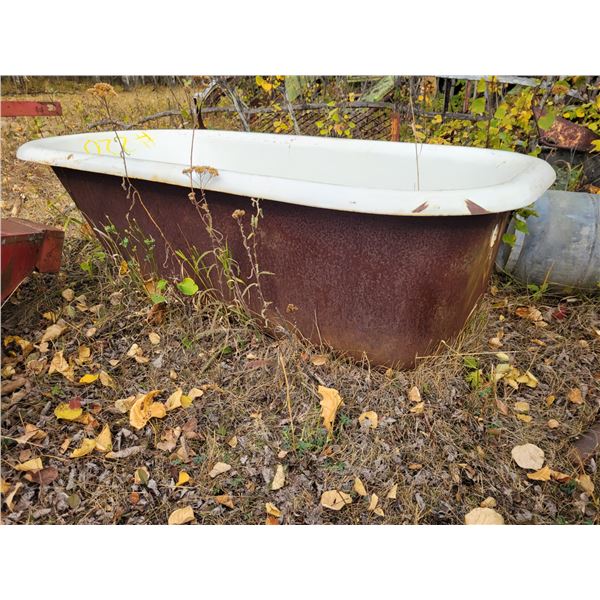 Cast iron bathtub, 5 ft