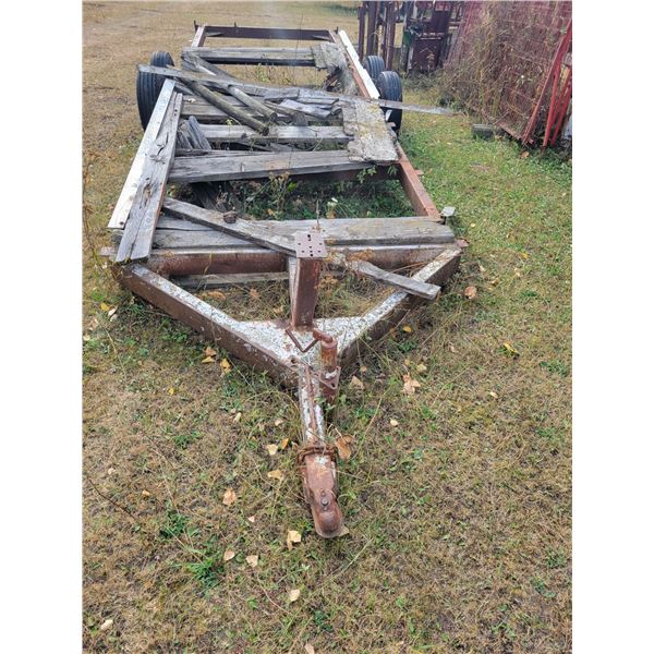 Approx. 20 ft Trailer frame c/w mobile home axles