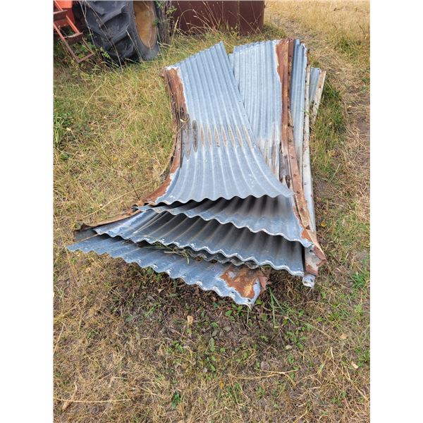 Approx. 6- steel grain bin sheets